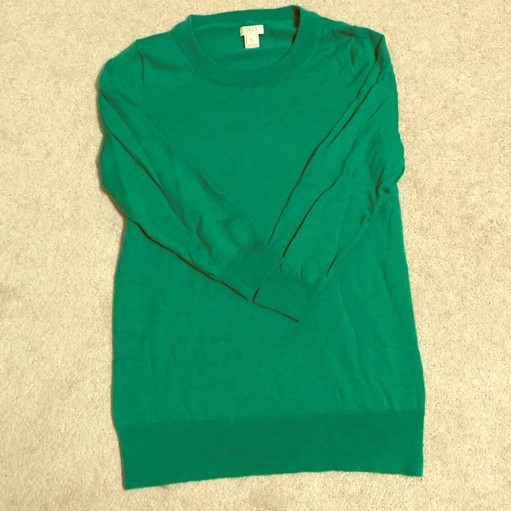 Green JCrew sweater